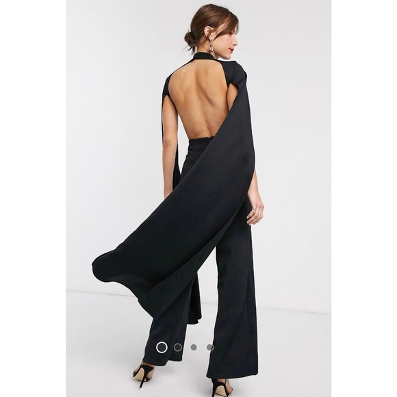 TRUE VIOLET Cape Detail Jumpsuit Sz 6 - Picture 2 of 6